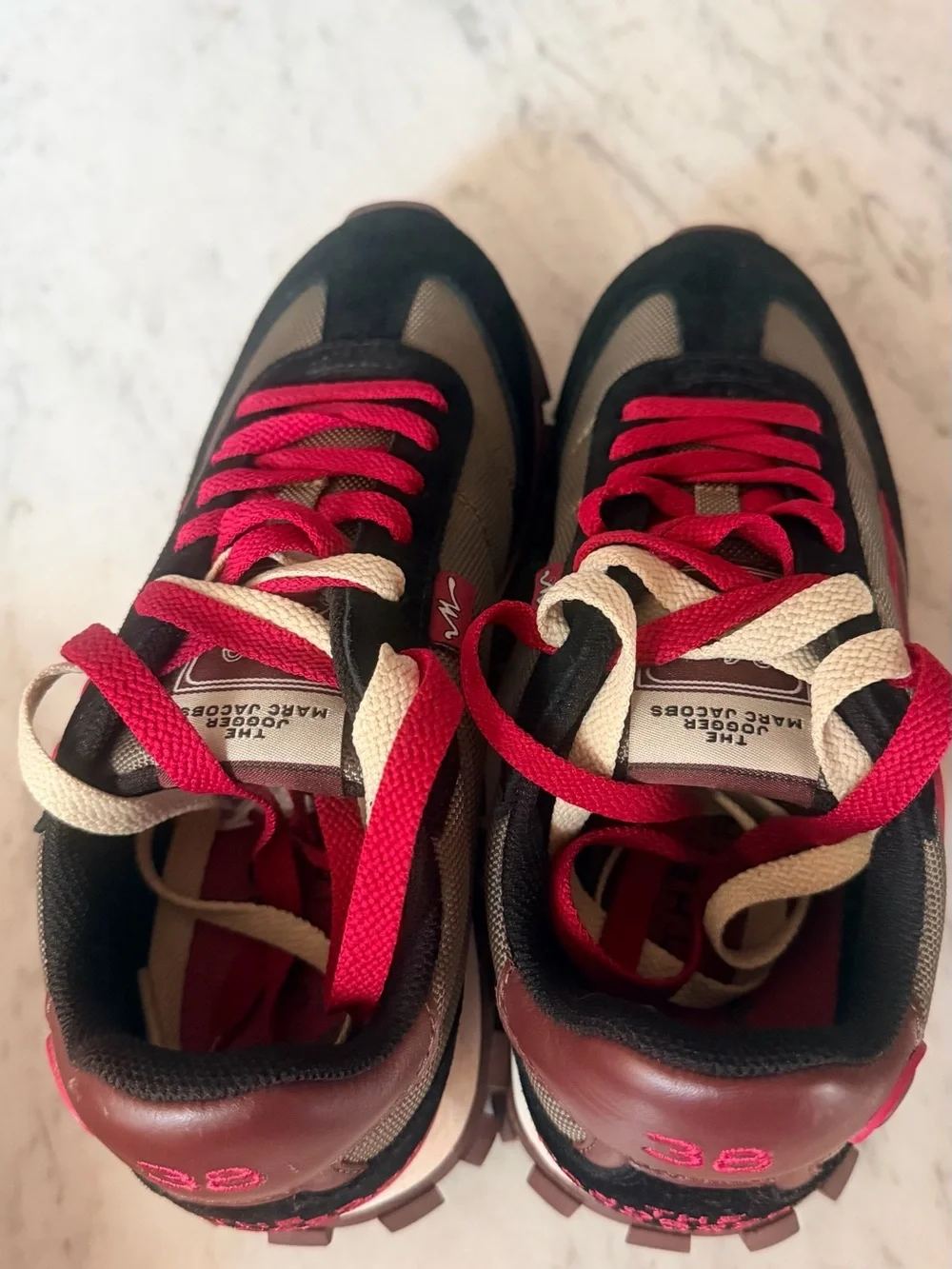 Marc Jacobs women Jogger Sneakers in Brown and Red